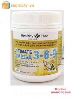 Viên uống bổ sung sức khỏe Healthy Care Ultimate Omega 3-6-9 200 viên của Úc