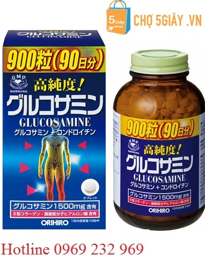 Thuốc khớp Glucosamin Orihiro của Nhật 1500mg